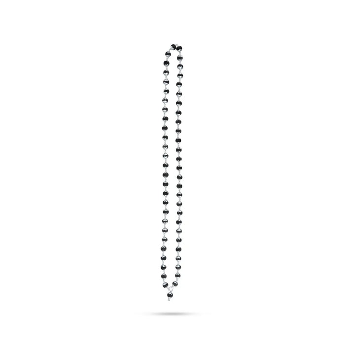 Karungali Mala - 13 Inches | 54 Beads/ Silver Cup / Karungali Malai / Ebony Mala / Japa Mala - Karungali Mala, Pendant, Bracelet