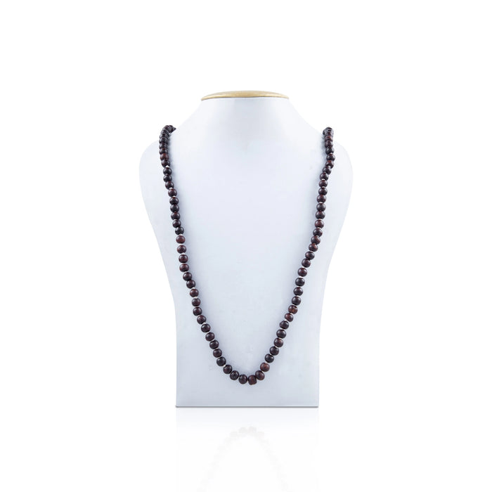 Chandan Mala - 20 Inches | Red Sandalwood Mala/ 108 Beads/ 8 mm/ Kanthi Mala for Men & Women - Chandan Mala, Pendant, Bracelet