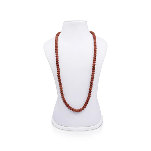 Rudraksha Mala - 15 Inches | 7.5 mm/ 108 Beads Ruthratcham Malai/ Rudraksha Mala Beads for Meditation - Rudraksha Mala, Pendant, Bracelet