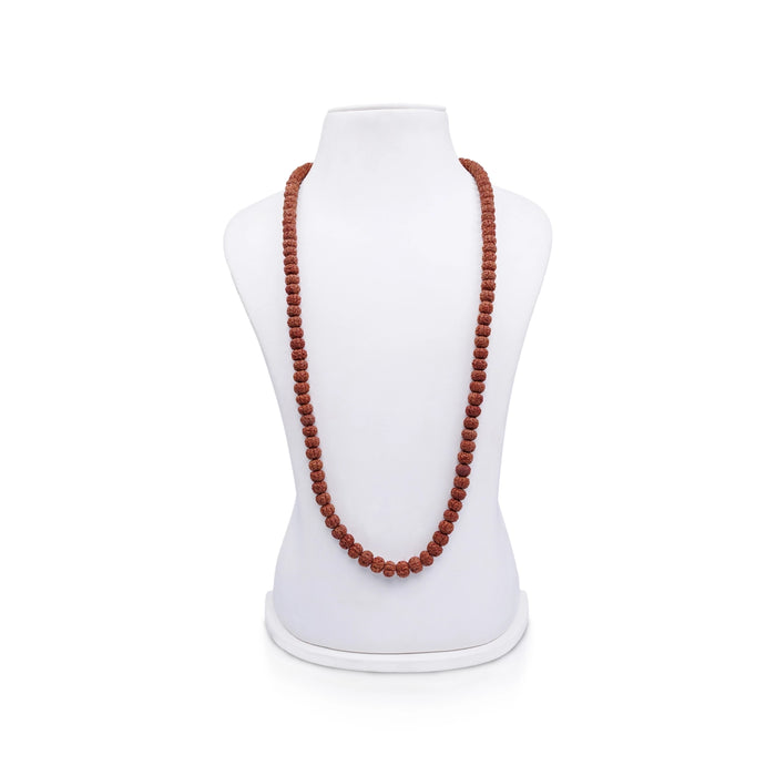 Rudraksha Mala - 15 Inches | 7.5 mm/ 108 Beads Ruthratcham Malai/ Rudraksha Mala Beads for Meditation - Rudraksha Mala, Pendant, Bracelet
