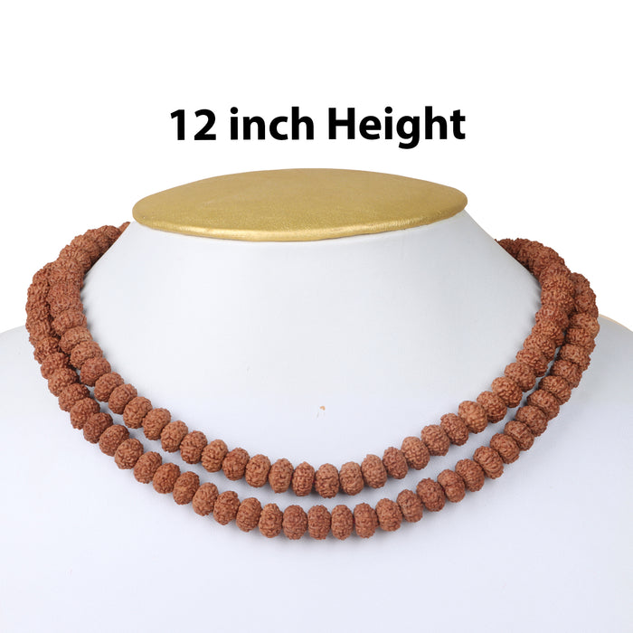 Rudraksha Mala - 7mm | 8 Face Ruthratcham Malai/ 8 Mukhi Kantha Mala for Men & Women