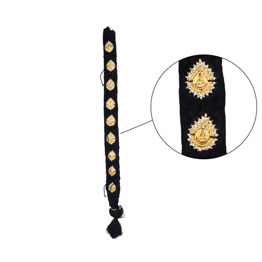 Jadai - 32 Inches | Readymade Jadai/ 9 Bits Stone Jadai/ Hair Extensions for Deity Decor - Head & Face Accessories