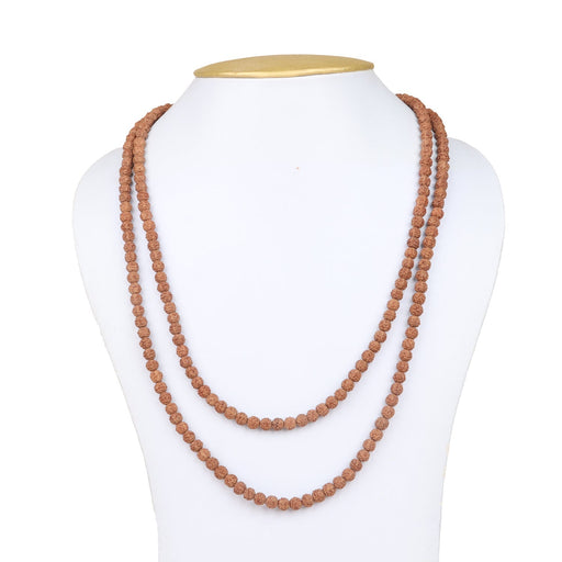 Ruthratcham Malai - 5 to 5.5 MM | 220 Beads Rudraksha Mala/ Rudra Mala/ Kantha Mala for Men and Women - Rudraksha Mala, Pendant, Bracelet