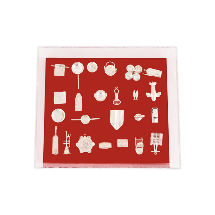 Marriage Set - 3.5 x 11 Inches | Silver Miniature / Gift Set For Wedding - Wedding Essentials