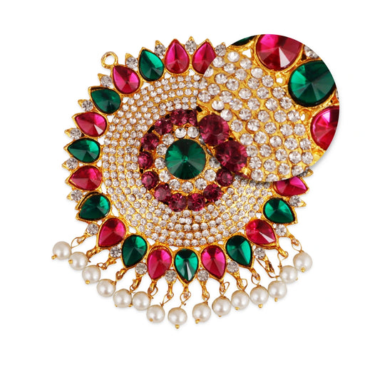 Stone Pendant  - 5 Inches |  Stone Locket/ Design Locket/ Dollar for Deity - Neck & Body Accessories