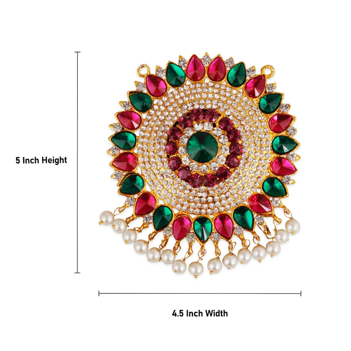 Stone Pendant  - 5 Inches |  Stone Locket/ Design Locket/ Dollar for Deity - Neck & Body Accessories