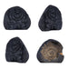 Shaligram Murti - 3.5 x 3 Inches | Shaligram God Idol | God Statue | Shaligram Stone - Saligrama Stones & Murties
