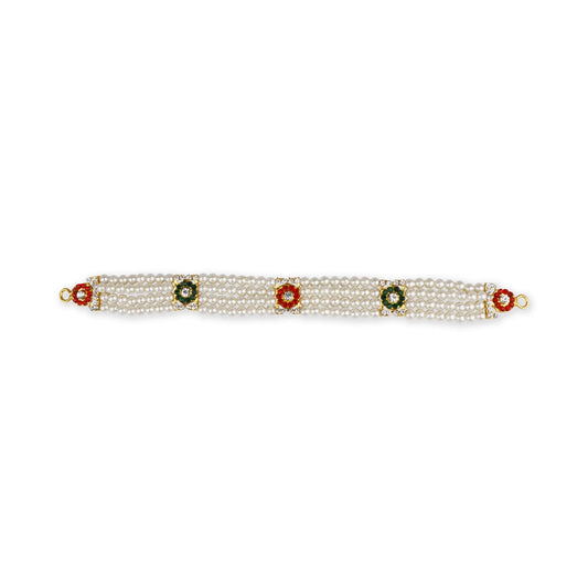 Moti Belt - 10 Inches | Waist Belt/ Deity Jewellery/ Ottiyanam for Deity - Waist & Leg Accessories