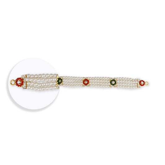 Moti Belt - 10 Inches | Waist Belt/ Deity Jewellery/ Ottiyanam for Deity - Waist & Leg Accessories