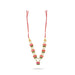 Moti Mala - 3.5 Inches | White Pearl With Lotus Mala / Artificial Jewellery for Deity - Neck & Body Accessories