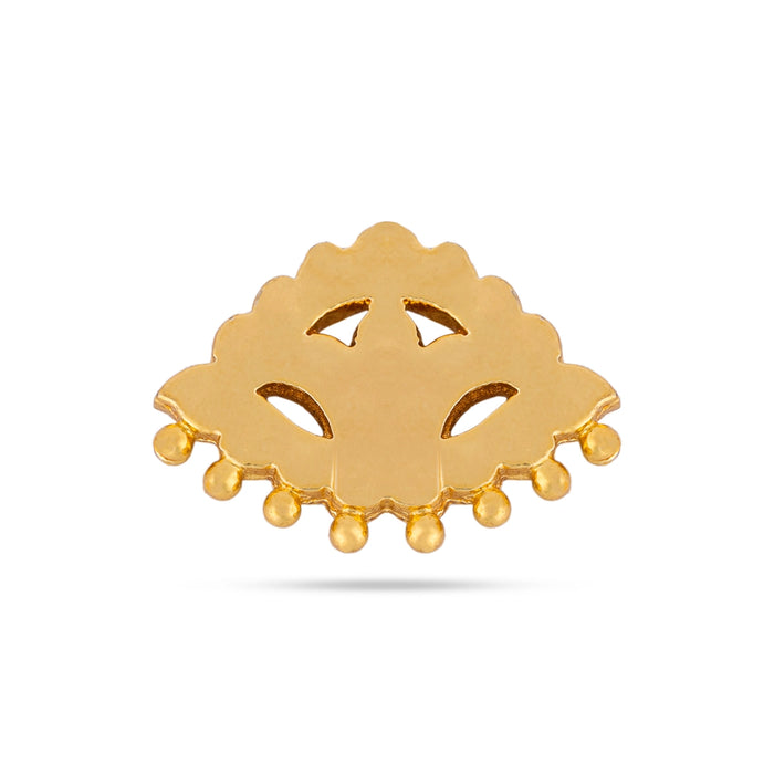 Stone Nathu - 0.25 x 1 Inch | Stone Nose Pin/ Small Nose Pin/ Stone Jewellery For Deity Alankaram