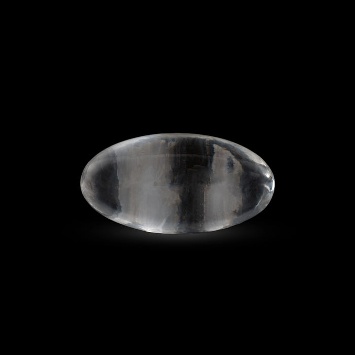 Spatik Banalingam - 2 x 1 Inches | Spatika Banalinga / Banalingam Shivling for Pooja - Sphatik & Semi Precious Stone Murties
