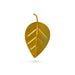 Dhana Leaf - 2 x 1 Inches | Metal Leaf/ Silver & Gold Plated Leaf for Pooja - Pooja Thali Accessories