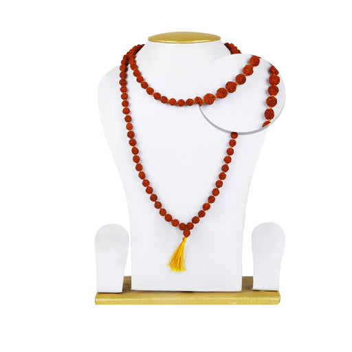 Ruthratcham Malai - 18 Inches | 7 mm Rudraksha Mala/ 108 Beads Kantha Mala for Men & Women - Rudraksha Mala, Pendant, Bracelet