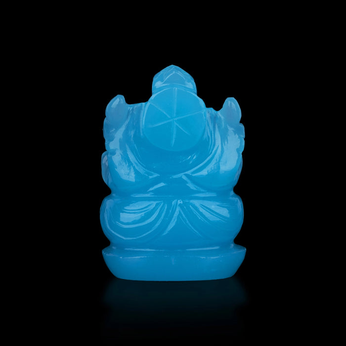 Ganesha Statue - 2 x 1.5 Inches | Opal Mixed Colour Ganpati / Vinayagar Idol for Pooja