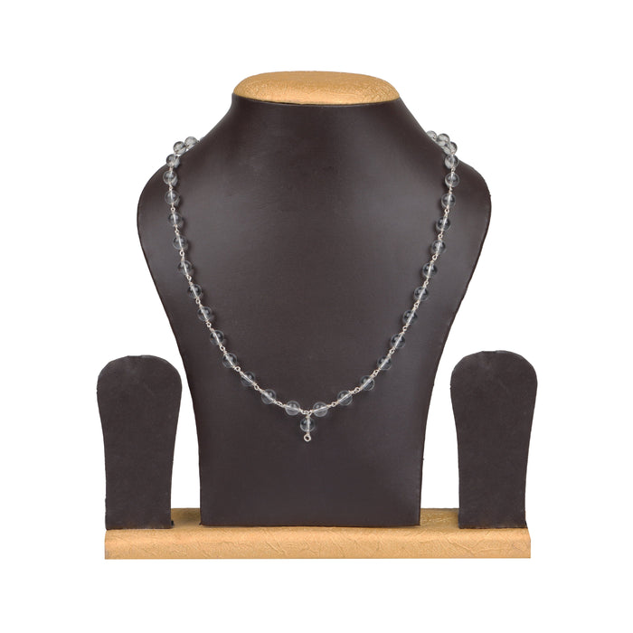 Spatika Mala - 13 Inches | 54 Beads Sphatik Mala/ Silver Thread Sphatik Stone Mala for Men & Women - Sphatik Mala, Pendant, Bracelet