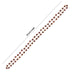 Red Chandan Mala With Gold Polish Cup - 32 Inches | 10 mm/ 108 Beads Red Sandalwood Mala for Meditation - Chandan Mala, Pendant, Bracelet