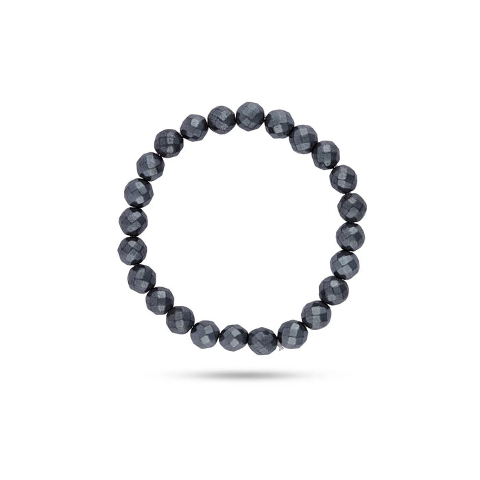 Hematite Elastic Bracelet - 2.5 Inches | Gemstone Bracelet/ Crystal Jewellery for Men & Women