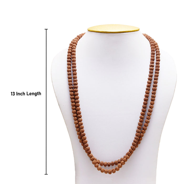 Ruthratcham Malai - 7 to 7.5 mm | 108 Rudraksha Mala/ Indonesia Grade B/ Kantha Mala for Men and Women - Rudraksha Mala, Pendant, Bracelet