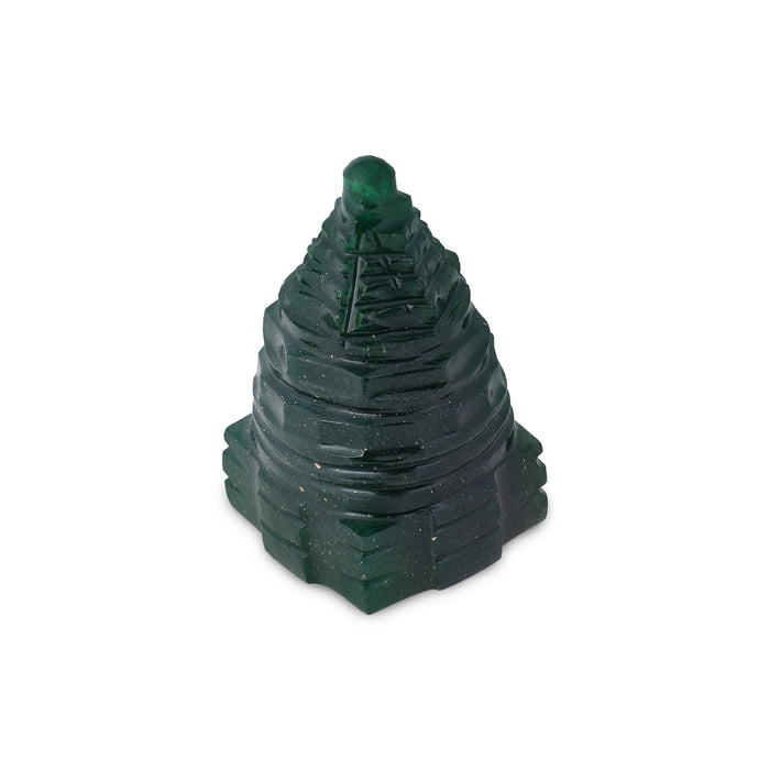 Maha Meru - 2.25 x 1.25 Inches | Jade Sri Yantra/ Mahameru Yantra/ Shri Yantra for Pooja