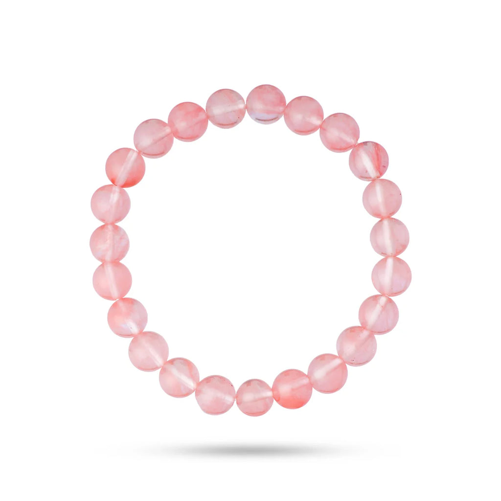 Rose Quartz Bracelet - 2.5 Inches | Crystal Bracelet/ Rose Gem Stone Bracelet for Men & Women