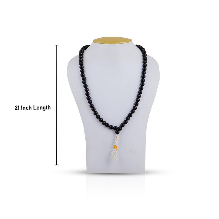 Hakik Mala - 21 Inches | Agate Mala/ Black Hakeek Mala for Men & Women