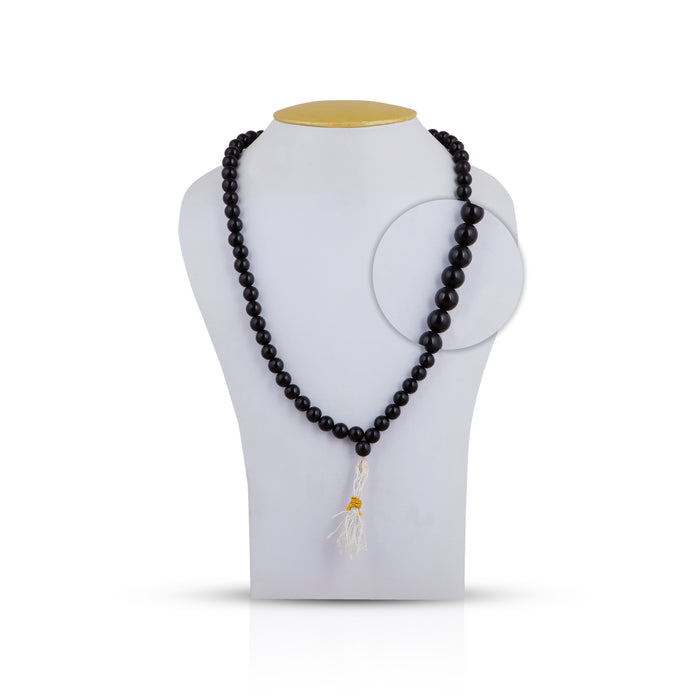 Hakik Mala - 21 Inches | Agate Mala/ Black Hakeek Mala for Men & Women