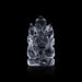 Spatik Ganesha Murti - 2.25 x 1 Inches | Sphatik Ganpati Murti / Sphatika Vinayagar Statue for Pooja - Sphatik & Semi Precious Stone Murties