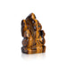 Tiger Eye Stone Ganesh Murti - 2 x 1.25 Inches | Tiger Stone Eye Ganpati Murti/ Ganpati Idol for Worship - Sphatik & Semi Precious Stone Murties