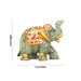 Trunk Up Elephant Statue - 2 x 3 Inches | Jade Stone Elephant Idol/ Elephant Sculpture for Home - Table Stand Accessories