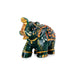 Painted Elephant Statue - 2.25 x 3 Inches | Trunk Up Elephant Sculpture/ Zade Elephant Idol for Home Decor - Table Stand Accessories
