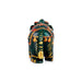 Painted Elephant Statue - 2.25 x 3 Inches | Trunk Up Elephant Sculpture/ Zade Elephant Idol for Home Decor - Table Stand Accessories