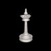 Kerala Kuthu Vilakku Set - 8.5 Inches | Silver Kerala Kuthuvilakku / Nilavilakku / Kerala Lamp for Pooja - Kuthuvilakku