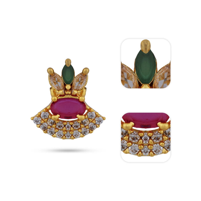 Fancy Earring Pair - 0.5 x 0.5 Inches | Artificial Jewellery / Stone Earing / Ear Studs For Women - Ethnic Wear Accessories
