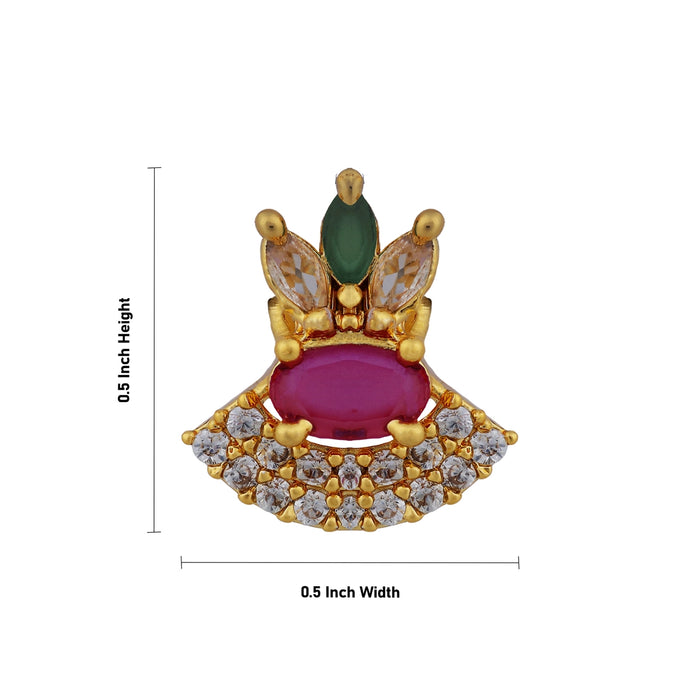 Fancy Earring Pair - 0.5 x 0.5 Inches | Artificial Jewellery / Stone Earing / Ear Studs For Women - Ethnic Wear Accessories