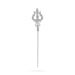 Stone Trishul - 6.25 Inches | Metal Soolam / God Shiva Trishul / Astras / Durga Maa Trishul for Pooja - Deity Accessories