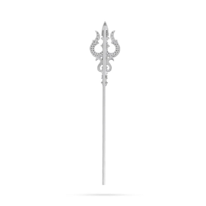 Trishul - 3.25 Inches | Metal Shivan Trishul / Stone Astras / Trishul / Durga Maa Soolam for Pooja - Deity Accessories