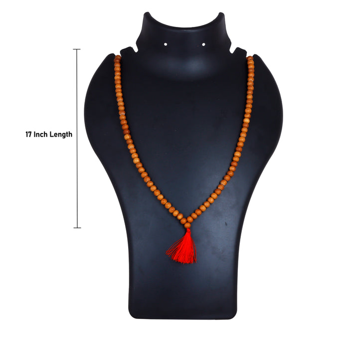 Chandan Mala - 17 Inches | Sandalwood Mala/ Japa Mala for Men & Women