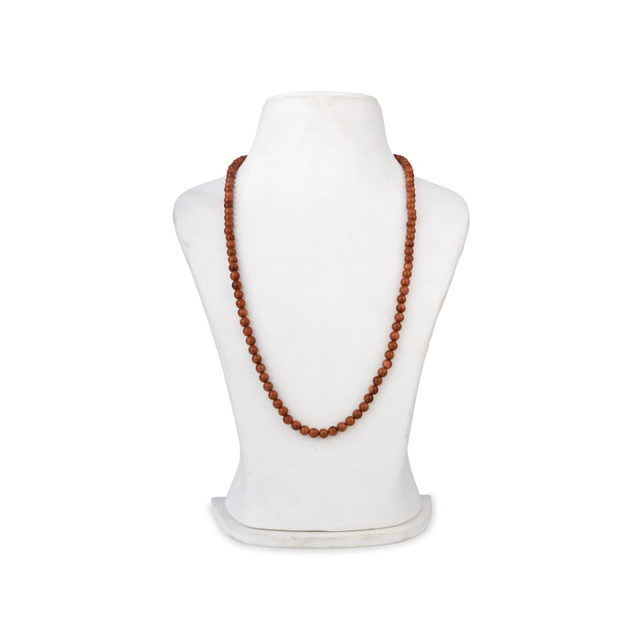 Red Sunstone Mala - 14 Inches | Gemstone Mala/ Beaded Necklace for Daily Wear & Meditation