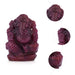 Ganesha Murti - 1.5 x 1 Inches | Ruby Idol / Vinayakar Statue / Ganapathi Sculpture For Home Decor - Sphatik & Semi Precious Stone Murties