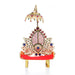 Sinhasan  - 4 x 4  Inches |  Stone Chowki/ Lotus Design Simhasan/ Bajot for Deity - Pooja Aasan & Bajot & Pooja Mat