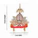 Sinhasan  - 8 x 6  Inches |  Stone Chowki/ Lotus Design Simhasan/ Bajot for Deity - Pooja Aasan & Bajot & Pooja Mat