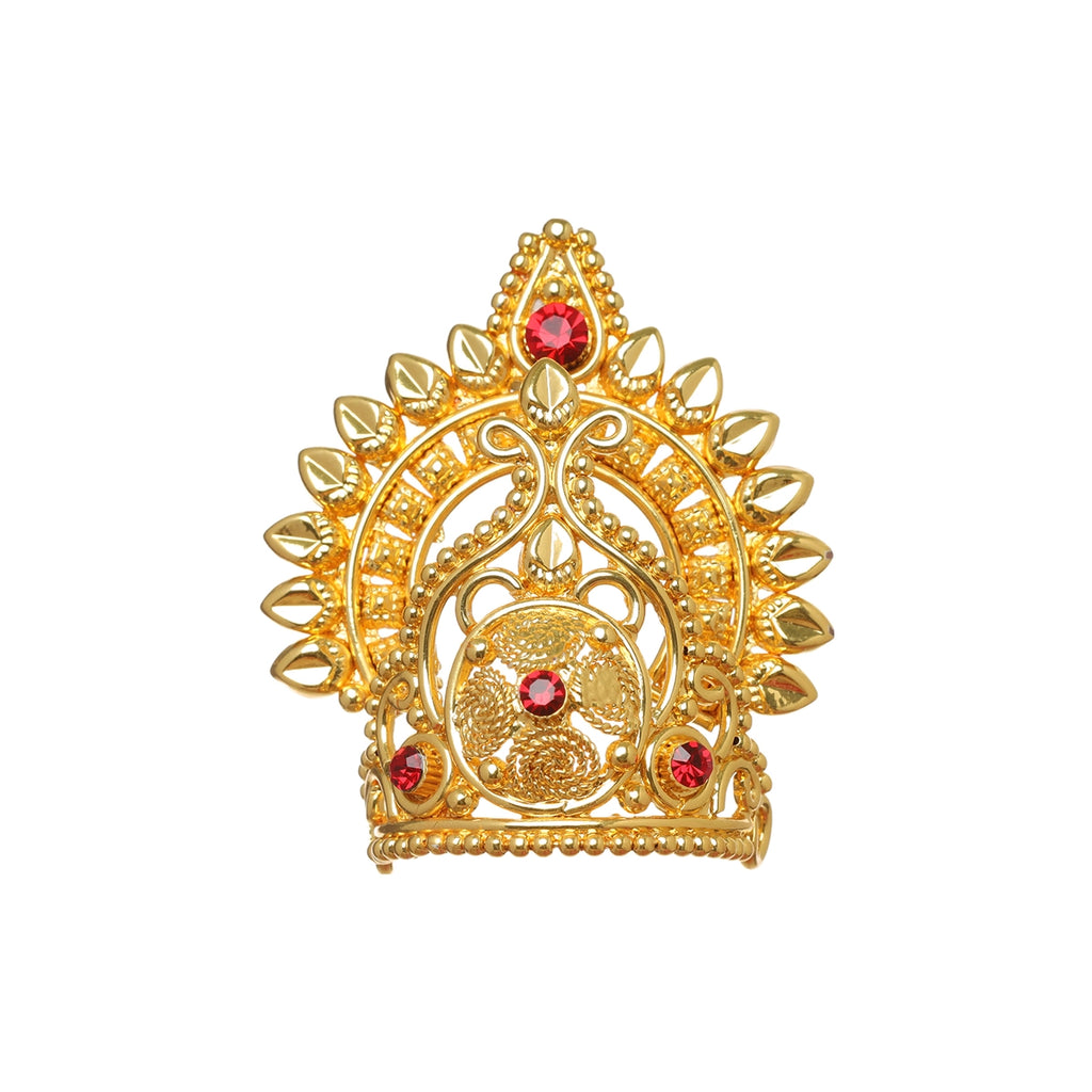 Mala Kireedam Earring Set | Gold Polish Jewellery/ Necklace Kiridam Earing for Deity