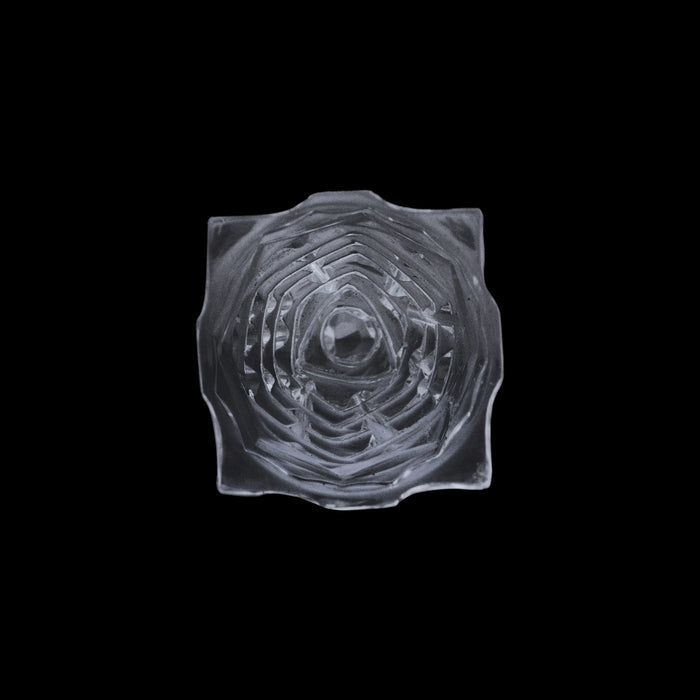 Sphatik Sri Yantra - 1 Inch | Sphatik Meru Shree Yantra/ Sphatik Meru for Pooja/ 10 Gms Approx - Maha Meru & Yantra