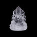 Ganesha sitting On Base Murti- 3.5 x 2.5 Inches | Spatik Idol / Ganapathi Statue Decor for Home & Pooja - Sphatik & Semi Precious Stone Murties