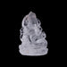 Ganesha sitting On Base Murti- 3.5 x 2.5 Inches | Spatik Idol / Ganapathi Statue Decor for Home & Pooja - Sphatik & Semi Precious Stone Murties