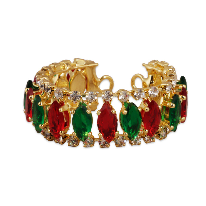 Stone Bangle - 1 x 1 Inches | Multicolour Stone Jewelry/ Jewellery for Deity
