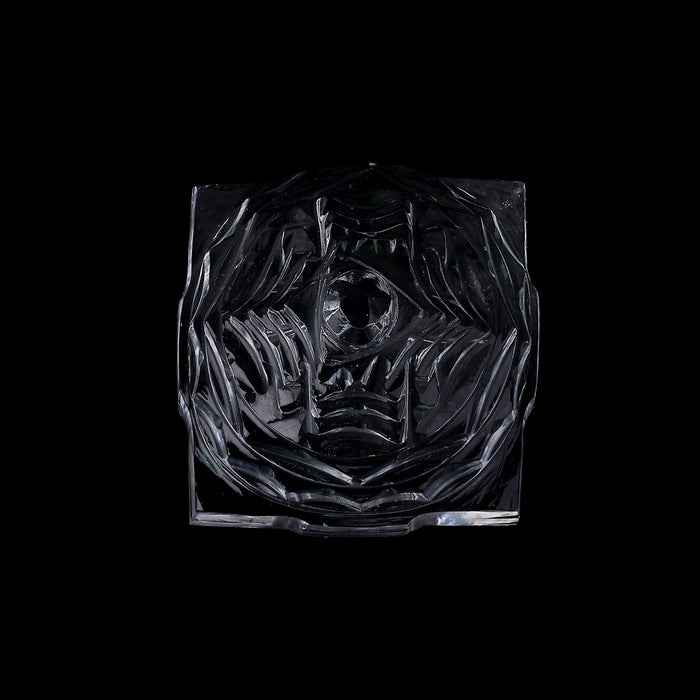 Maha Meru - 2.5 x 1.25 Inches | Spatik Sri Yantra/ Mahameru Yantra/ Shri Yantra for Pooja - Maha Meru & Yantra