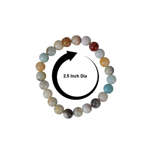 Amazonite Bracelet - 2.5 Inches | Amazonite Crystal Bracelet/ Amazonite Stone Hand Band For Positive Energy - Bracelet