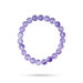 Amethyst Bracelet - 2.5 Inches | Amethyst Crystal Bracelet/ Amethyst Bead Hand Band for Men & Women - Bracelet